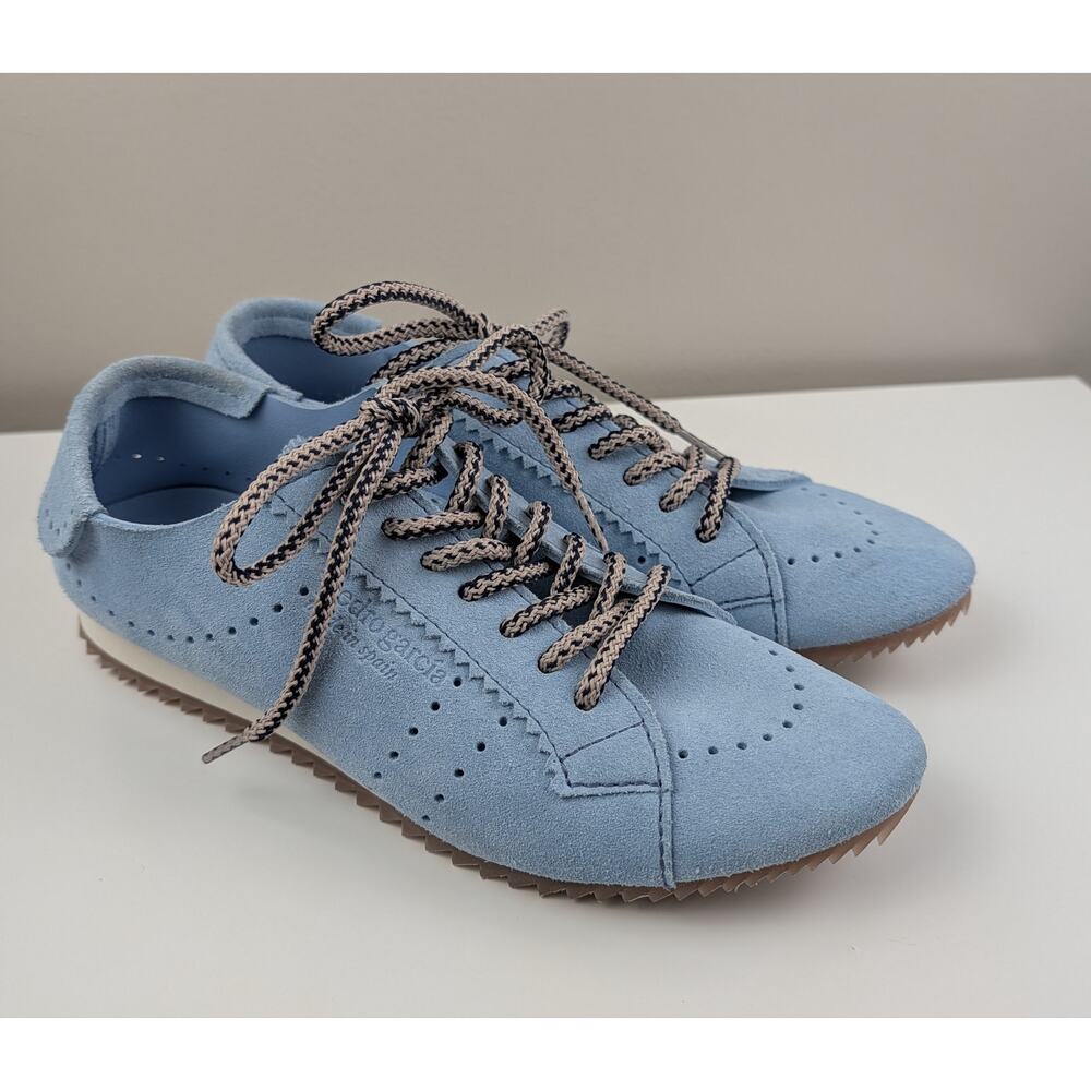 Pedro Garcia Celin Perforated Suede Sneakers Blue 38